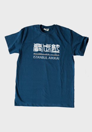 aikikai istanbul mavi t-shirt - basmatik.com