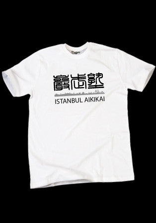 aikikai istanbul beyaz t-shirt - basmatik.com