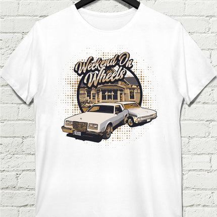 Amerikana Beyaz Tişört - basmatik.com