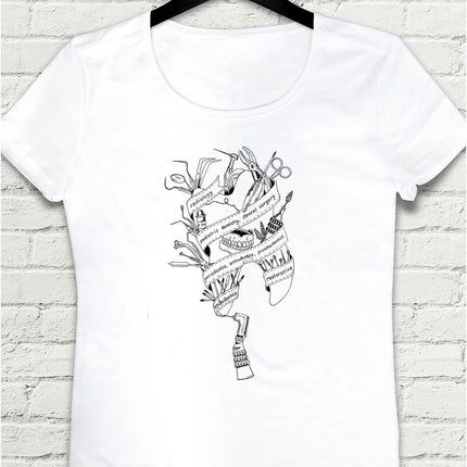 Angldruva World 1 Beyaz Tişört - basmatik.com