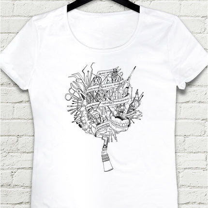 Angldruva World 3 Beyaz Tişört - basmatik.com