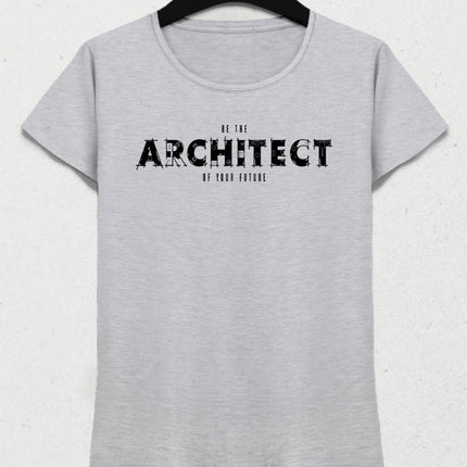 Architect beyaz kadın meslek tişört - basmatik.com