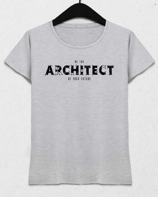 Architect beyaz kadın meslek tişört - basmatik.com