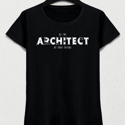 Architect beyaz kadın meslek tişört - basmatik.com