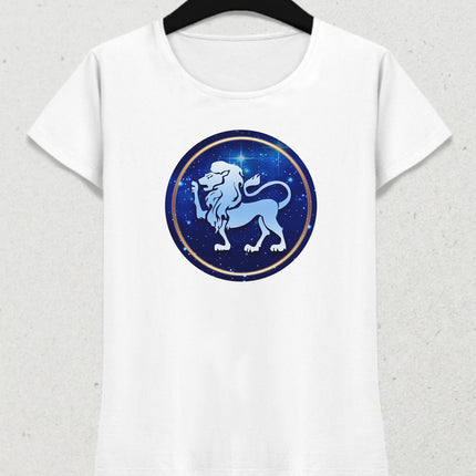 Aslan burcu kadın tişört - basmatik.com