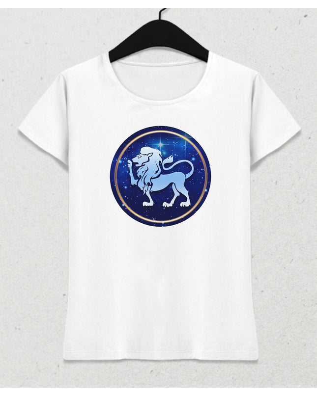 Aslan burcu kadın tişört - basmatik.com