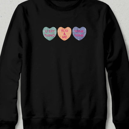 Valentine's II, Heart Slogan Sweatshirt
