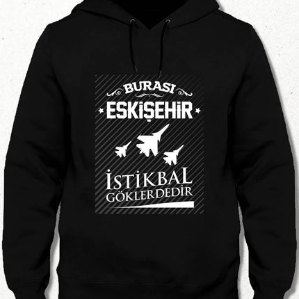 Kapüşonlu Sweatshirt - Burası Eskişehir - 7 - basmatik.com