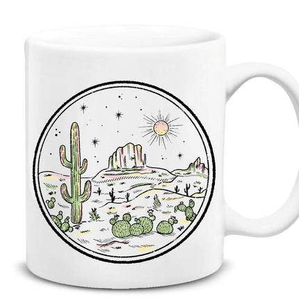 Wild West Desert Themed Plain Mug