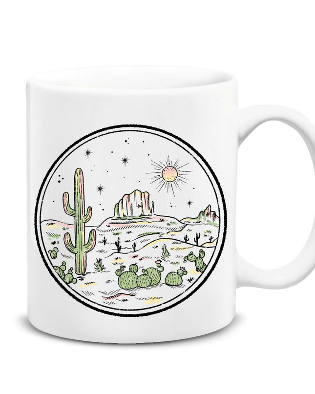 Wild West Desert Themed Plain Mug
