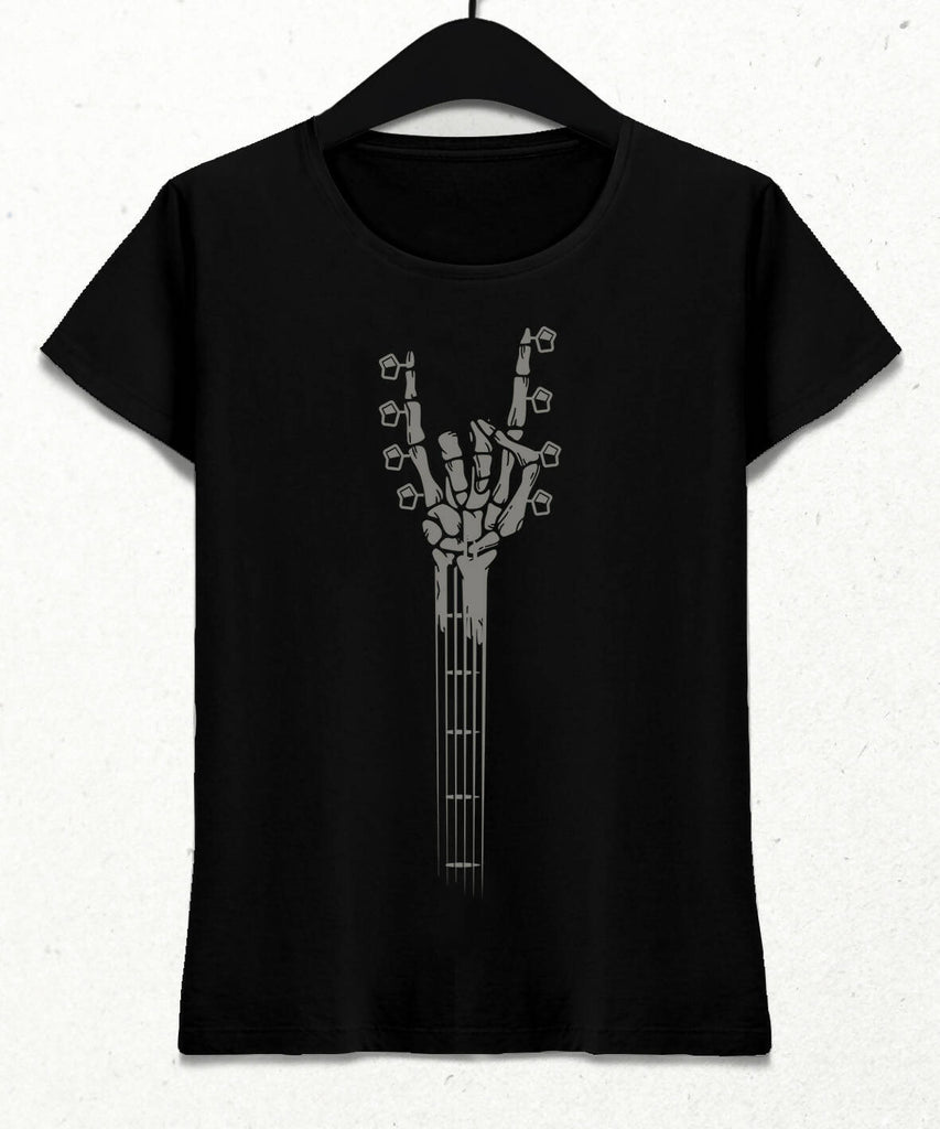 Skeleton Hand Guitar - Rock And Roll Women's T-Shirt