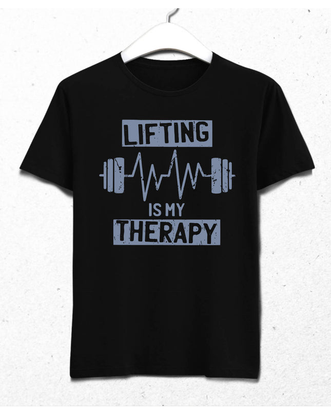 Lifting Therapy Erkek Siyah Tişört - basmatik.com
