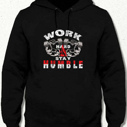 Fitness GYM Fire Kapüşonlu Sweatshirt - basmatik.com