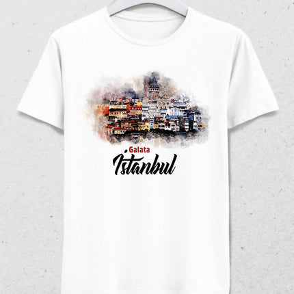İstanbul Galata Erkek Tişört - basmatik.com
