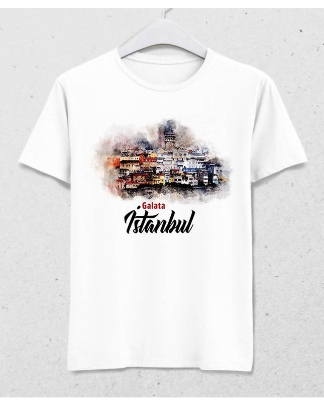 İstanbul Galata Erkek Tişört - basmatik.com