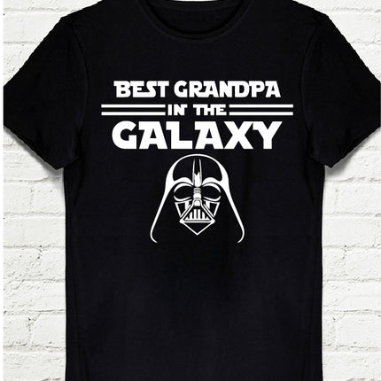 Galaxy Dad siyah tshirt - basmatik.com