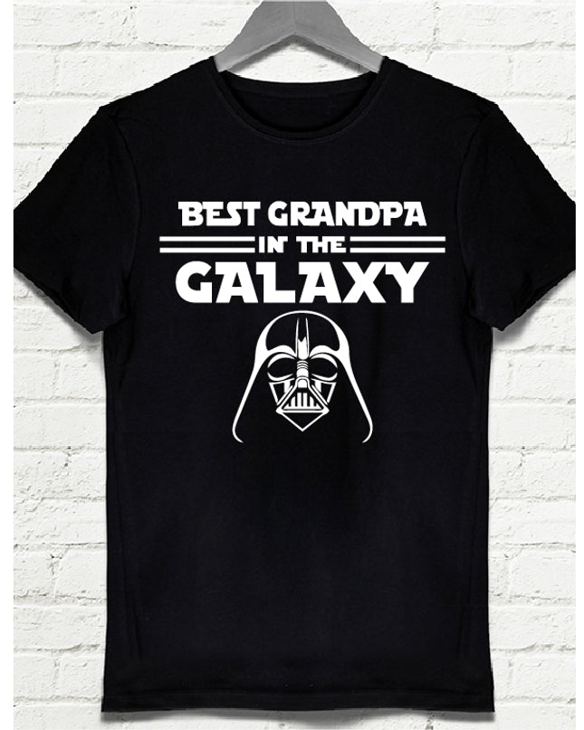 Galaxy Dad siyah tshirt - basmatik.com
