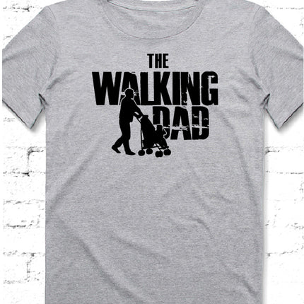 Walking Dad gri tshirt - basmatik.com