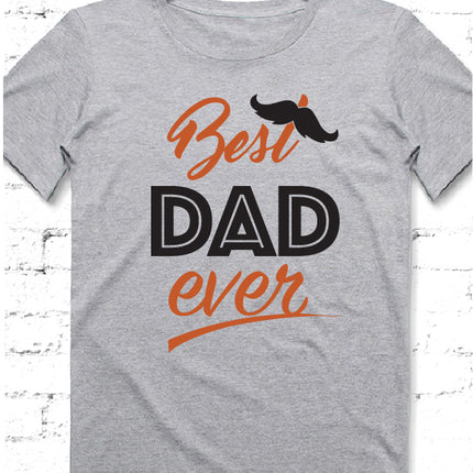 Best dad ever gri tshirt - basmatik.com