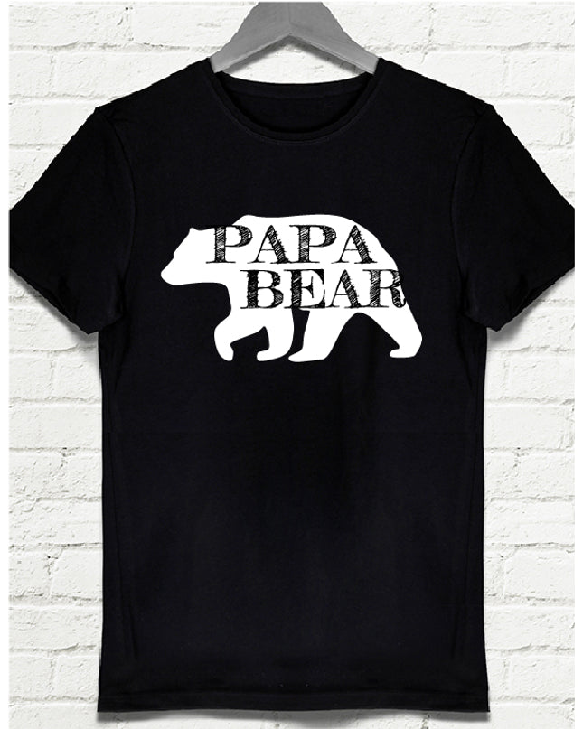 Papa Bear siyah tshirt - basmatik.com