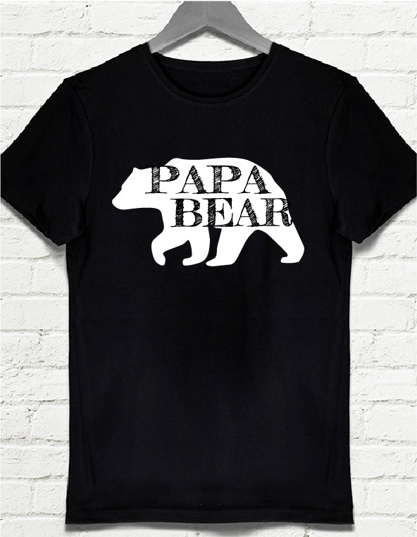 Papa Bear siyah tshirt - basmatik.com