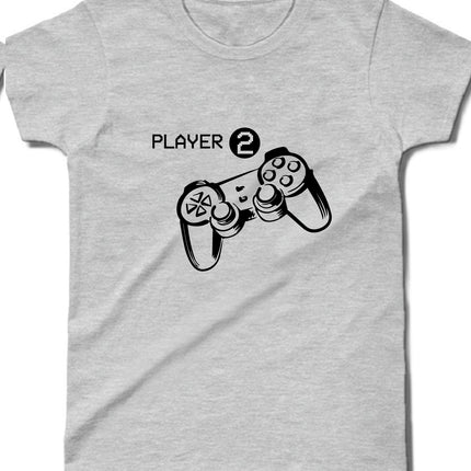Player 2 gri çocuk tişört - basmatik.com