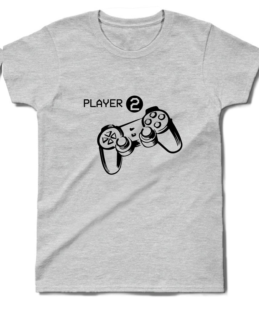 Player 2 gri çocuk tişört - basmatik.com