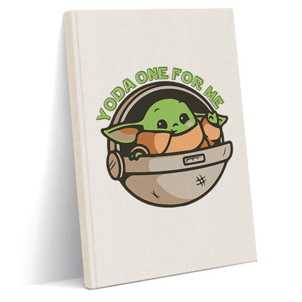 Baby yoda kanvas defter - basmatik.com
