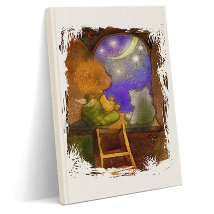 Baby angel kanvas defter - basmatik.com