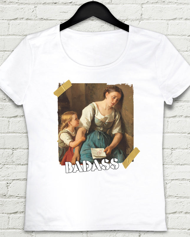 Badass Beyaz Tişört - basmatik.com