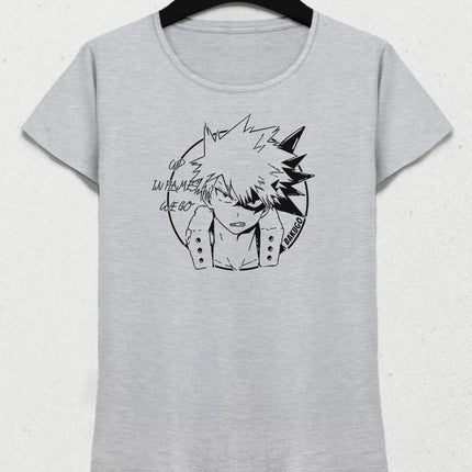 bakugo we go kadın tişört - basmatik.com