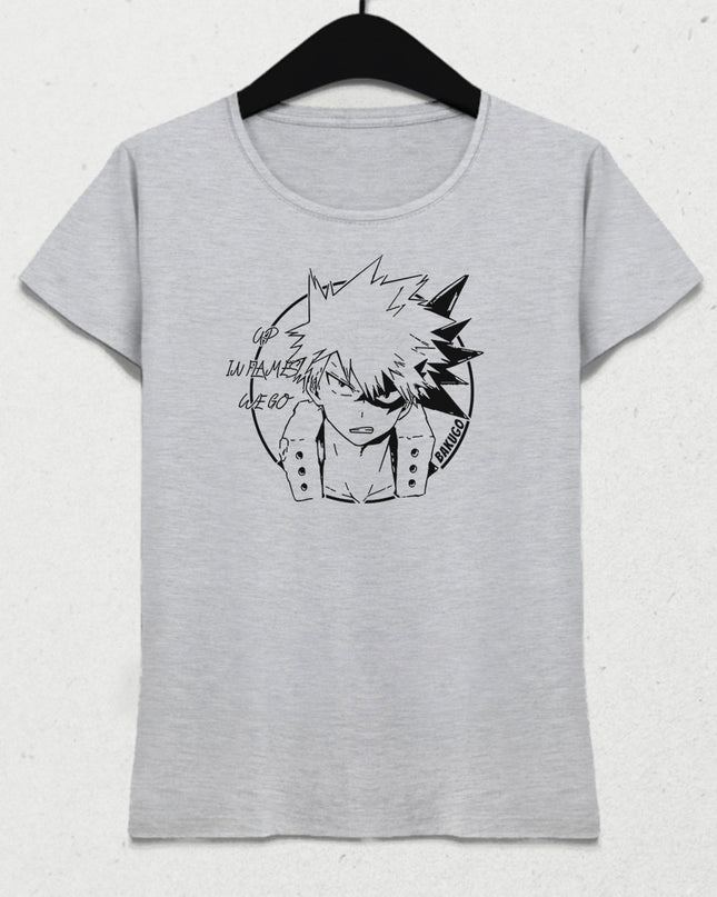 bakugo we go kadın tişört - basmatik.com