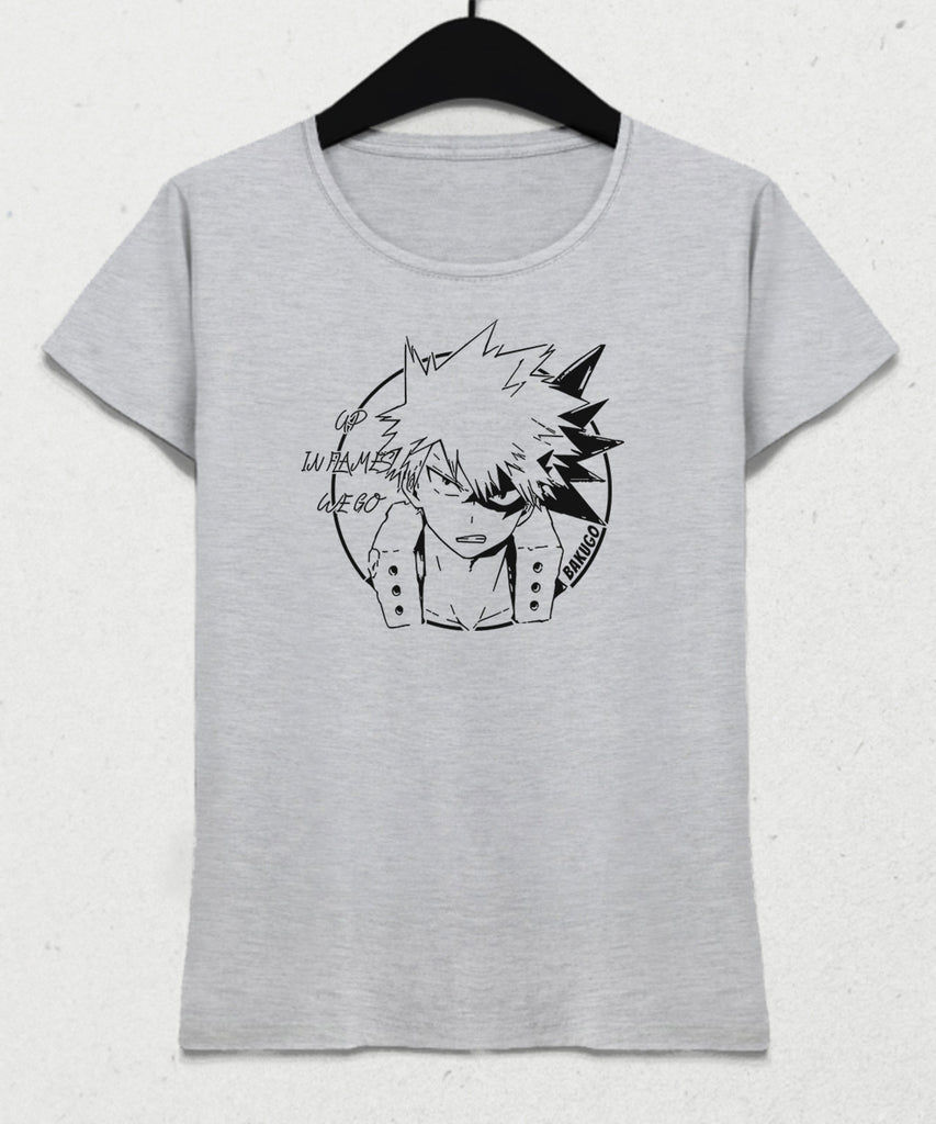 bakugo we go kadın tişört - basmatik.com