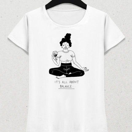 Balance yoga tişört - basmatik.com