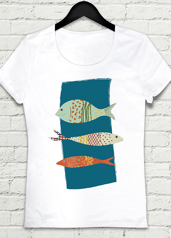 Balık Haller bayan t-shirt - basmatik.com