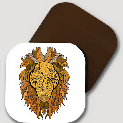 Ornate Lion bardak altlığı - basmatik.com