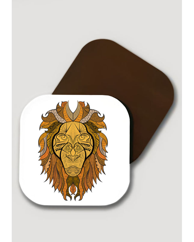 Ornate Lion bardak altlığı - basmatik.com
