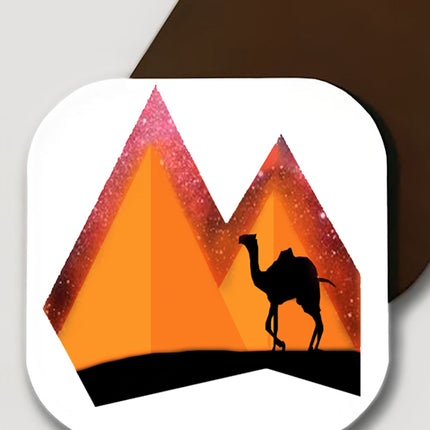 Piramitler bardak altlığı - basmatik.com