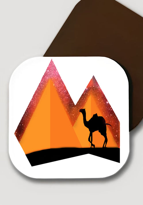 Piramitler bardak altlığı - basmatik.com