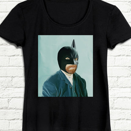 Bat Gogh Kadın Siyah tshirt - basmatik.com