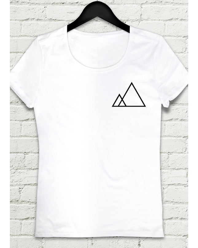 Threeangle Bayan Beyaz tshirt - basmatik.com