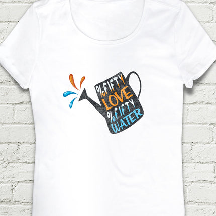 Fifty love Beyaz Kadın tshirt - basmatik.com