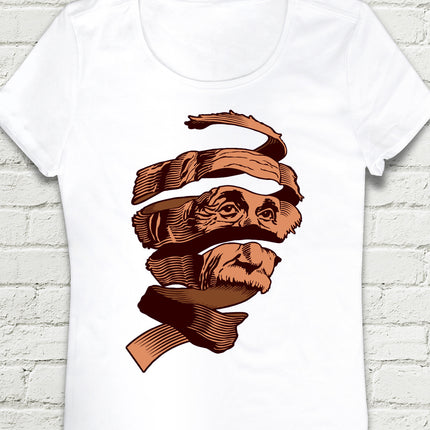 Spiralbert Beyaz Kadın tshirt - basmatik.com