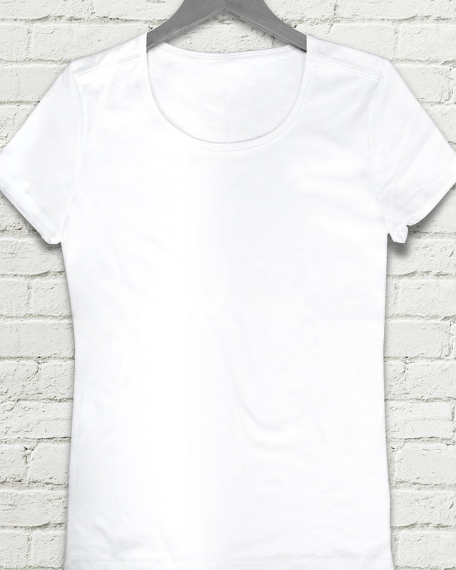 Bayan Basic beyaz tshirt - basmatik.com