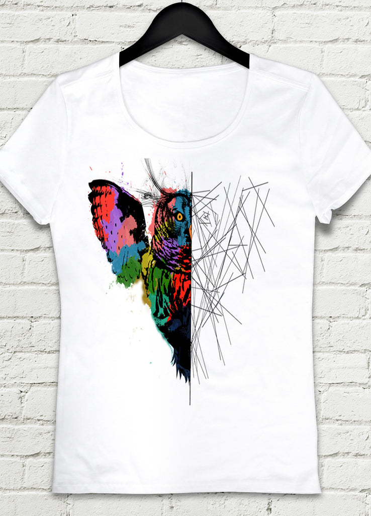 baykuş t-shirt - basmatik.com