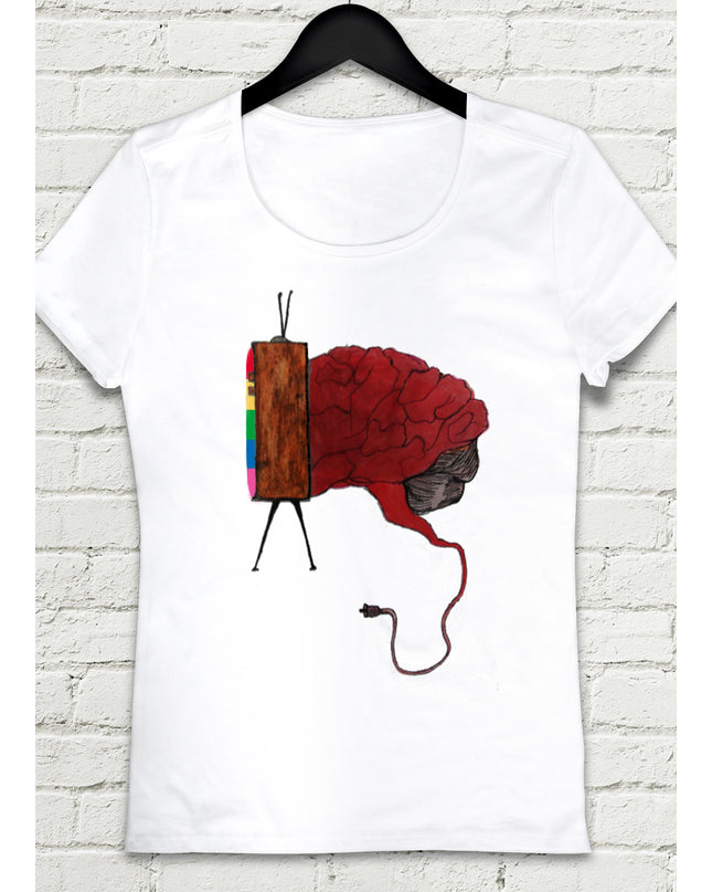 Beyin televizyon t-shirt - basmatik.com
