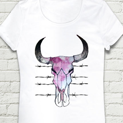 İnek kuru kafası t-shirt - basmatik.com