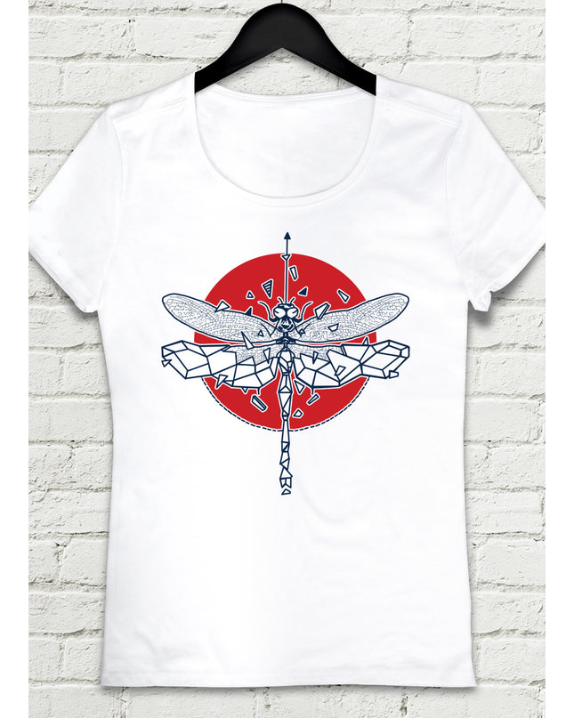 DragonFLY Beyaz Kadın tshirt - basmatik.com