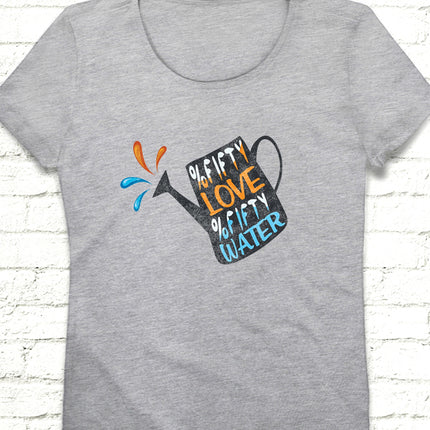 Fifty love Gri Kadın tshirt - basmatik.com