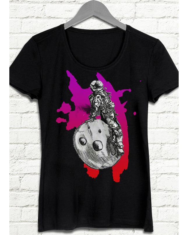 Astronot siyah t-shirt - basmatik.com